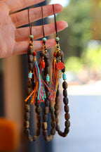 Kynam Agarwood Phone Charm, Turquoise & South Red Agate