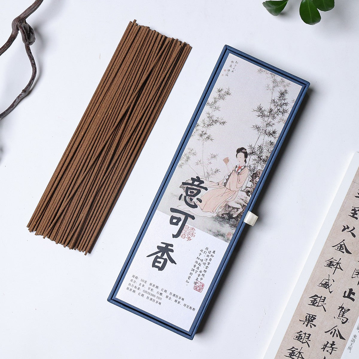 Yi Ke Blended Incense, Sandalwood, Spikenard & Honey Base, 50g