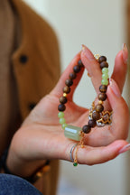 Kynam Agarwood Bracelet, Nephrite Jade