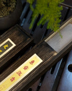 Kynam Agarwood Incense Sticks, Slide-Drawer Natural Wood Box