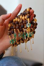 Kynam Agarwood Bracelet, African Jade Peace Buckle, 10.2mm