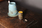 Lotus Ceramic Incense Warmer, Celadon Glaze with Candle Heating