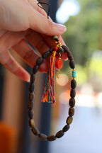 Kynam Agarwood Phone Charm, Turquoise & South Red Agate