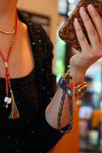 Kynam Agarwood Phone Charm, Turquoise & South Red Agate
