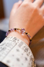 Kynam Agarwood & Amethyst Bracelet, Star Charm