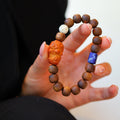 Kynam Agarwood Bracelet, Lapis Lazuli & Ghost-Carved Ball