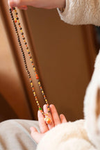 Kynam Agarwood Necklace, South Red Agate & Beeswax Amber